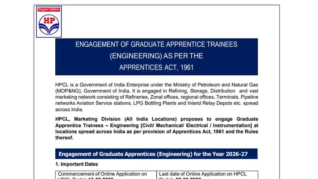 HPCL Graduate Apprentice