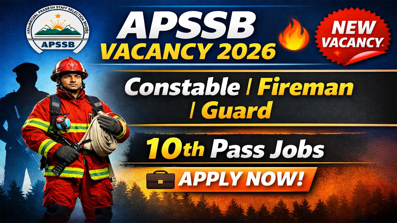 APSSB Constable, Fireman & Guard Recruitment 2026 – Apply Online for Latest Vacancies