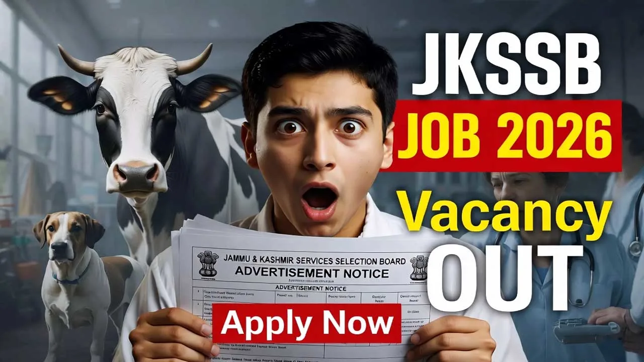 JKSSB Veterinary Pharmacist Recruitment 2026 Notification Out – Apply Online Now