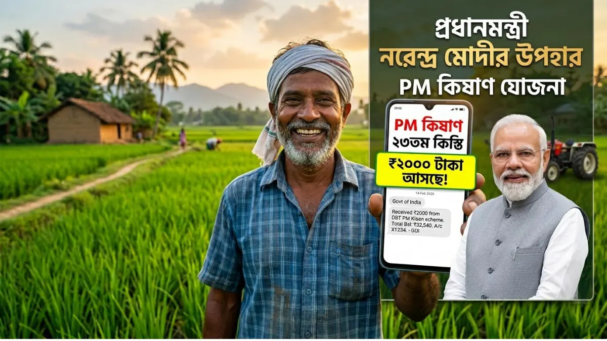 PM Kisan ২৩তম কিস্তি: বড় সুখবর! এই মাসেই টাকা আসতে পারে, এখনই স্ট্যাটাস চেক করুন
