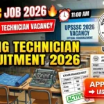 UPSSSC Assistant Boring Technician Recruitment 2026: Apply Online, Eligibility & Full Details