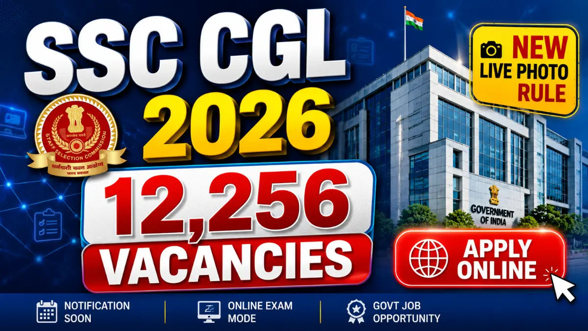 SSC CGL Recruitment 2026 – Apply Online for 12,256 Group B & C Posts