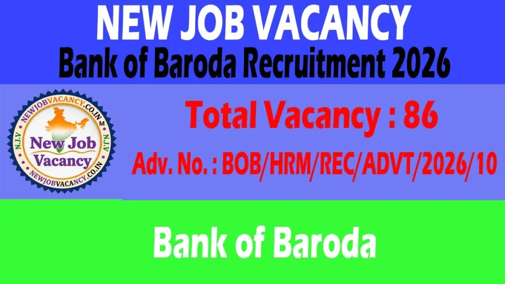 Bank of Baroda Recruitment 2026 notification released for 86 vacancies. Apply online for Senior Manager, Chief Manager, Credit Analyst, and C&IC Relationship posts. Check eligibility, age limit, salary, selection process, important dates, and application process.