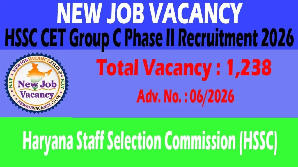 Apply online for HSSC CET Group C Phase II Recruitment 2026 under Advt No. 06/2026. Check eligibility, age limit, important dates, and application process