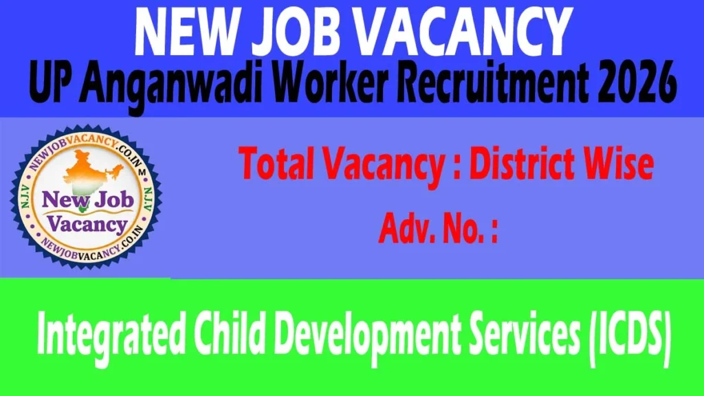 Apply online for UP Anganwadi Worker Recruitment 2026. Check eligibility, district-wise vacancies, age limit, application dates, salary, and selection process.