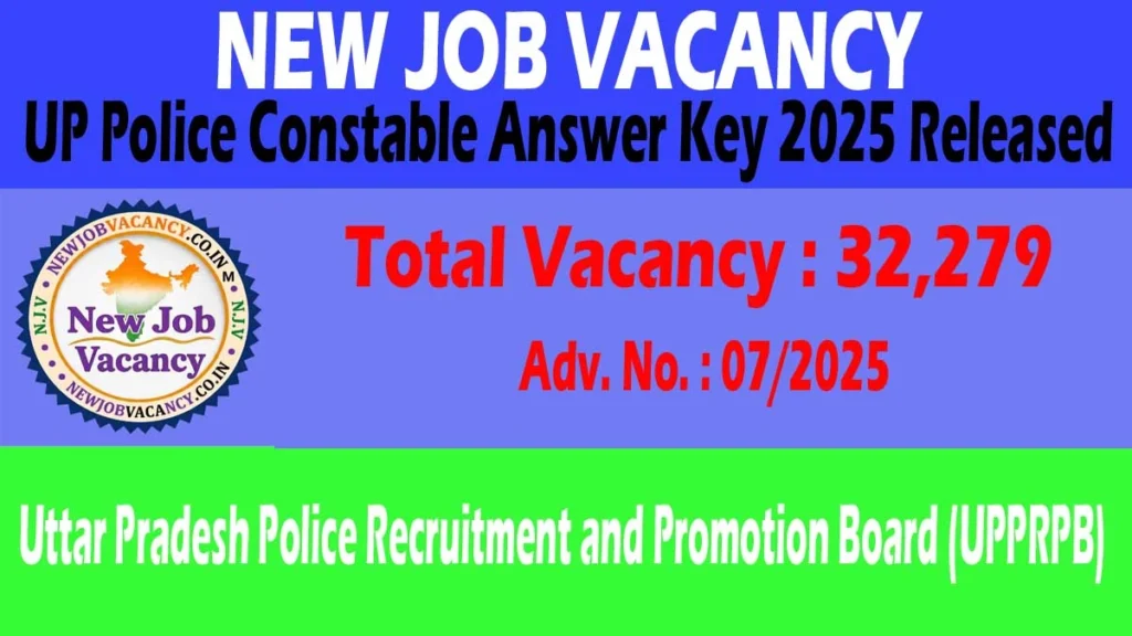UP Police Constable Answer Key 2025 is out. Download the official response sheet, raise objections online, and check expected cut-off marks