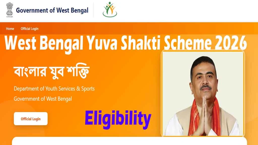 Apply online for West Bengal Yuva Shakti Scheme 2026. Check eligibility, ₹3,000 monthly benefit, required documents, application status & latest updates.